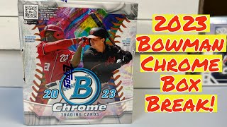 2023 Bowman Chrome Baseball Hobby Master Box Break [upl. by Ahsemak]