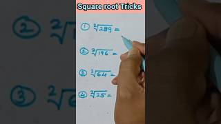 Square root TricksVargmul kaise nikalte hai short ytshorts shortfeet mathstricks [upl. by Asela]