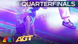 Bboy Samuka Pushes The Limits With AMAZING Breakdancing  Quarterfinals  AGT 2024 [upl. by Yancey]