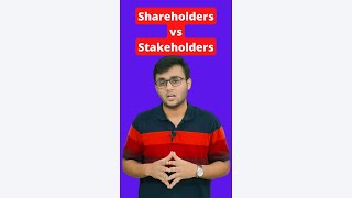 Difference Between Shareholders and Stakeholders  Shareholders vs Stakeholders  shorts horts [upl. by Claude]