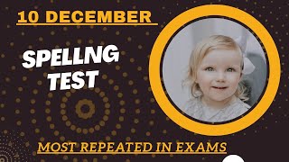 PTE Spellings Practice TEST  Most Repeated Spellings in the real exam December 2024 [upl. by Aisela]