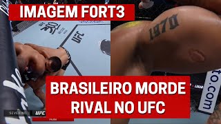 BRASILEIRO MORDE RIVAL NO UFC E É DEMITIDO POR DANA WHITE [upl. by Welles896]