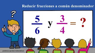 Método para reducir fracciones a común denominador [upl. by Oinotla]