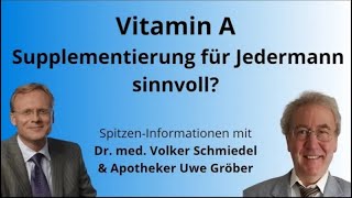 Vitamin A Krankheiten vorbeugen amp Symptome lindern durch gezielte Supplementierung [upl. by Terena679]