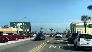 Flagler County Florida  Driving Along The Coast Of A1A Palm Coast Area 2024 [upl. by Sollars951]