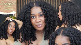 Get the wig NOW 😍 Literally my fav natural glueless wig  Pre Cut Afro Curls  CurlyMe Hair [upl. by Nauqyt]