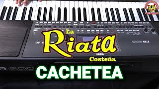 La Riata Costeña Cachetea Tutorial Teclado [upl. by Bolten]