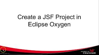 Create a JSF Project in Eclipse Oxygen [upl. by Reidar956]