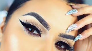 THICK WINGED EYELINER TUTORIAL TIPS amp TRICKS [upl. by Wehttam963]