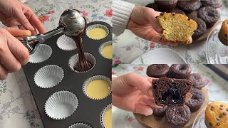 CupCakeMuffin con cuore tenero al cioccolato SENZA BURRO [upl. by Ytirahs]