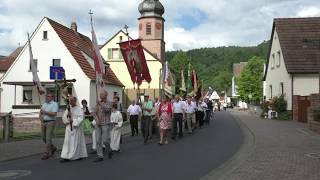 Fronleichnam 2017  Prozession in Langenprozelten [upl. by Shirberg134]