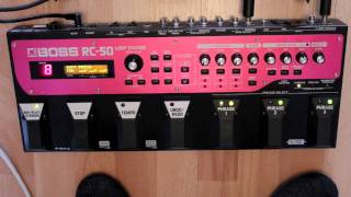 Boss RC50 Loop Station How To Demo with Tommy Pope on Guitar [upl. by Aneis]