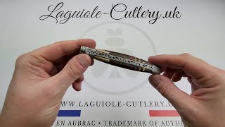 Laguiole Pocket Knife Etincelle Marquetry  Laguiole UK [upl. by Einattirb629]