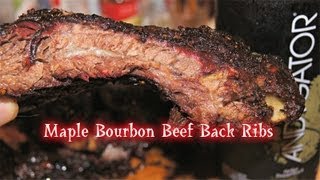 Maple Bourbon Beef Ribs quotBBQ Recipequot [upl. by Kate10]