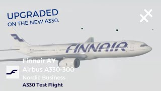 ROBLOX  Finnair AY  Airbus A330300  Nordic Business  A330 Test Flight [upl. by Gardol]