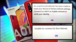 SAMSUNG A01 UNABLE TO CONNECT TO THE INTERNET [upl. by Derick]
