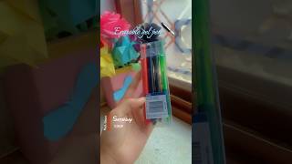 Trying erasable gel pen 🖊️✨🌺youtubevideo short [upl. by Jennie]