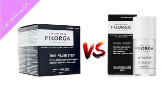 Filorga Optim Eyes vs Filorga Time Filler Eyes إيه الفرق بين كريمات فيلورجا لمدار العين؟؟ [upl. by Aicinad]