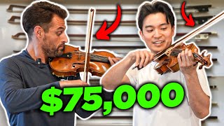 One of these is worth 75000  How to pick a violin bow [upl. by Magocsi]