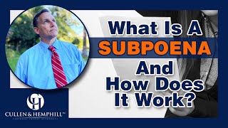 What Is a Subpoena And How Does It Work [upl. by Lisha]