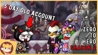 5 Day Old Account VS Chaos Bosses  Episode 3  Zero To Hero S2  MapleStory Progression  Reboot [upl. by Adnert]