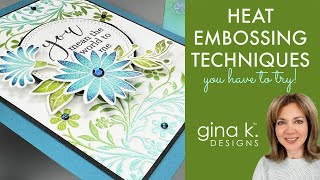 Heat Embossing Techniques you HAVE to try [upl. by Anahc221]