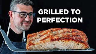 THIS is How I Get Perfectly Grilled Salmon Every Single Time [upl. by Maure461]