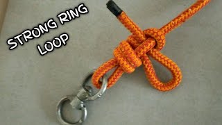 WOW HOW TO TIE A STONRG RING LOOPhow knots rope [upl. by Rehpretsirhc637]