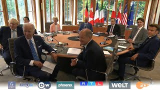 G7 leaders hold first working session at summit in Germany  AFP [upl. by Absalom]