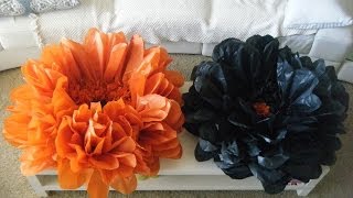 DIY GIANT BEST Flower tissue decoration tutorial [upl. by Samford]