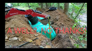 Installing an Underground Water Cistern Storage Tank at our Offgrid Cabin [upl. by Ateuqram]