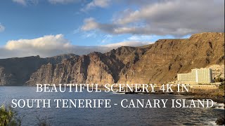 SOUTH TENERIFE II LOS GIGANTES amp LOS CHRISTIANOS II 4K EUROPE WALKING TOUR [upl. by Eirac]