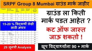 SRPF ground Mark Details  SRPF Group 8  SRPF bharti 2024  srpf mumbai merit list 2023 [upl. by Beatriz786]