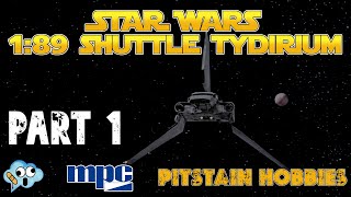 MPC Star Wars Shuttle Tydirium model kit Build Part 1 [upl. by Ridinger]