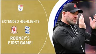 ROONEYS FIRST GAME  Middlesbrough v Birmingham City extended highlights [upl. by Gaile]