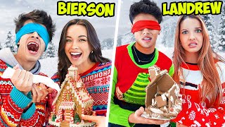 Blindfolded GingerBread House Challenge [upl. by Obala]