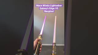 Mace Windu Lightsaber Disney VS Neopixel [upl. by Hackett947]