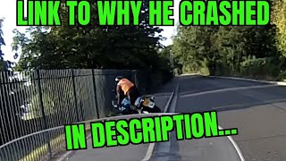 Rider crashes whilst doing UTurn on test day Read description for explanation [upl. by Ibrahim935]