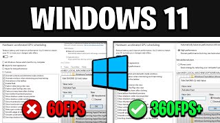 How To Optimize Windows 11 For GAMING  Best Settings for HIGH FPS amp NO DELAY [upl. by Hewet]
