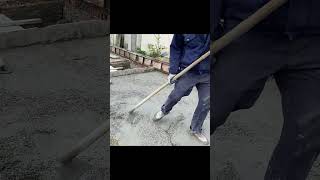 manual cement mortar screed  Building a Classic House build construction [upl. by Brass838]