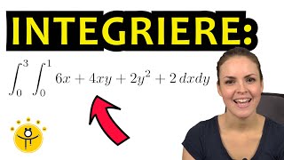 Mehrdimensionale INTEGRATION – Doppelintegral mit Grenzen bestimmtes Integral [upl. by Emeline284]