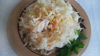 Квашеная капуста Рецепт моей мамы Быстрая и вкусная квашеная капуста [upl. by Bois]