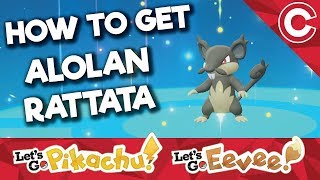 How To Get Alolan Rattata amp Raticate  Lets Go PikachuEevee [upl. by Vaish]