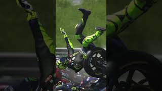 Rossi hit all the riders at the second corner in Sepang [upl. by Ssitruc]