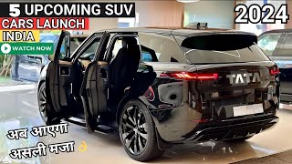 5 UPCOMING SUV CARS LAUNCH IN INDIA 2024  NEW CAR LAUNCH IN INDIA 2024  NEW CAR LAUNCHES 2024 [upl. by Ibbed]