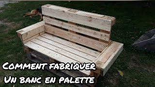 Comment faire un banc en palette [upl. by Trevah]