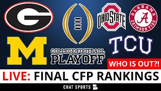 College Football Rankings LIVE  Top 25 Rankings amp Bracket Georgia Michigan TCU Ohio St or Bama [upl. by Brandie596]