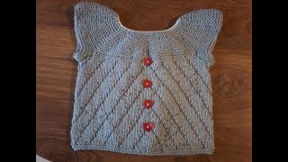 DIY  tricoter une brassière fantaisie diagonales gauche et droite [upl. by Benildis]