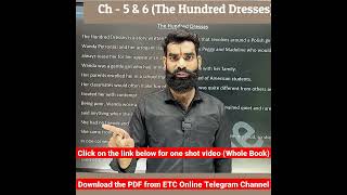 The hundred Dresses  Hundred dresses class 10  hundred dresses summary shorts short ncert cbse [upl. by Bik543]