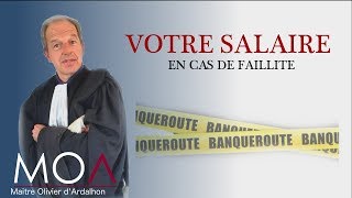 Paiement des salaires en cas de faillite [upl. by Bozuwa]